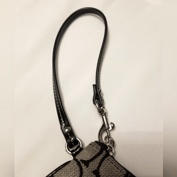 Coach Black and Grey Wristlet - Picture 5 of 7